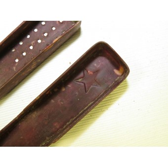 RKKA celluloid box for toothbrush with star on the lid.. Espenlaub militaria